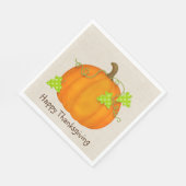 Thanksgiving Pompoen op Jute Servet (Hoek)