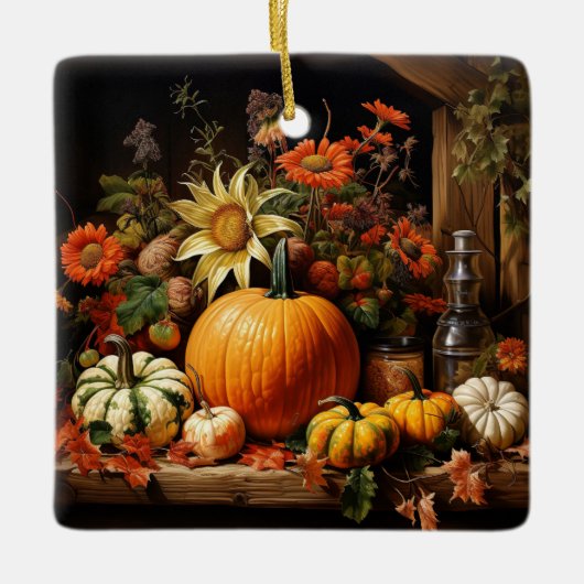 Thanksgiving pompoen Ornament (Voorkant)