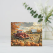 Thanksgiving Pompoen Patch Halloween Briefkaart (Staand voorkant)