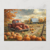 Thanksgiving Pompoen Patch Halloween Briefkaart (Voorkant)
