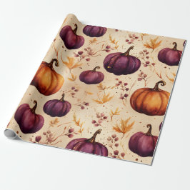 Thanksgiving Pompoen Patch Pompoenen Herfst Harves Cadeaupapier