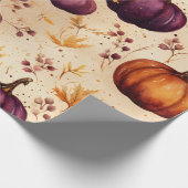 Thanksgiving Pompoen Patch Pompoenen Herfst Harves Cadeaupapier (Hoek)