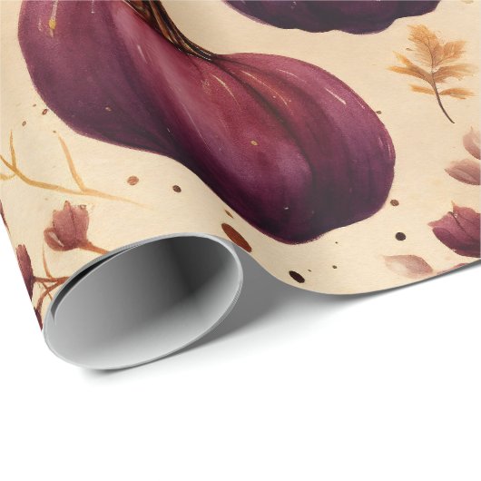 Thanksgiving Pompoen Patch Pompoenen Herfst Harves Cadeaupapier (Rol Hoek)