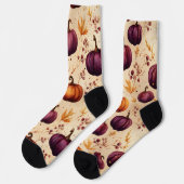 Thanksgiving Pompoen Patch Pompoenen Herfst Harves Sokken (Links)