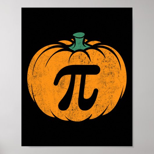Thanksgiving Pompoen Pi Taart Kostuum Wiskunde Doc Poster (Voorkant)