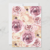 Thanksgiving Pompoen Roze Bloem Kaart (Achterkant)