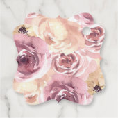 Thanksgiving Pompoen Roze Goud Dank u Bedankjes Labels (Achterkant)