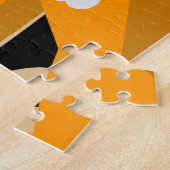 Thanksgiving pompoen taart dankbare legpuzzel (Zijkant)