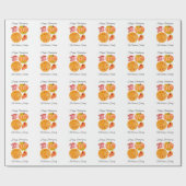 Thanksgiving Pompoen Taart Kruiden Latte Cadeaupapier (Vlak)