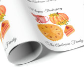 Thanksgiving Pompoen Taart Kruiden Latte Cadeaupapier (Rol Hoek)