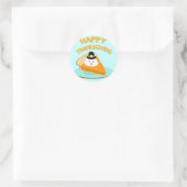 Thanksgiving pompoen taart pelgrim Stickers (Tas)