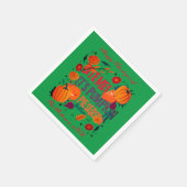 Thanksgiving pompoen taart seizoen illustratie servet (Hoek)