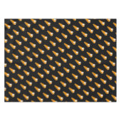 Thanksgiving pompoen taartpatroon zwart en Sinaasa Tafelkleed (Voorkant (Horizontaal))