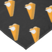 Thanksgiving pompoen taartpatroon zwart en Sinaasa Tafelkleed (Gekanteld)