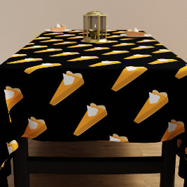 Thanksgiving pompoen taartpatroon zwart en Sinaasa Tafelkleed