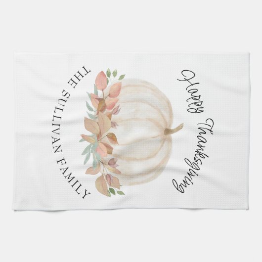 Thanksgiving pompoen theedoek (Horizontaal)