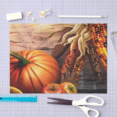 Thanksgiving pompoen tissuepapier (Craft)