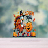 Thanksgiving pompoen van neef en neef acryl bord (Neutraal)