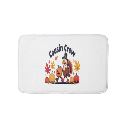 Thanksgiving pompoen van neef en neef badmat (Voorkant)