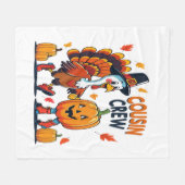 Thanksgiving pompoen van neef en neef fleece deken (Voorkant (Horizontaal))