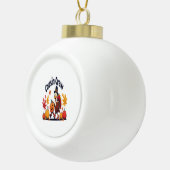 Thanksgiving pompoen van neef en neef keramische bal ornament (Rechts)