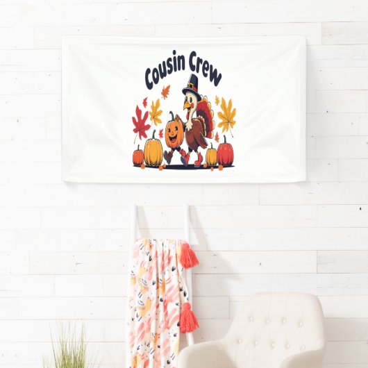 Thanksgiving pompoen van neef en neef spandoek (Insitu)