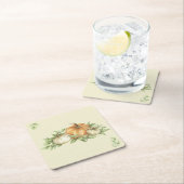 Thanksgiving pompoenbladeren kartonnen onderzetters (Insitu)