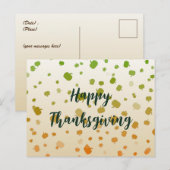 Thanksgiving Pompoenen Ansichtkaart Briefkaart (Voorkant / Achterkant)