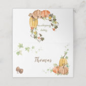 Thanksgiving pompoenen Butternut Sage Acorns Plaatskaartje (Buitenkant ongevouwen)