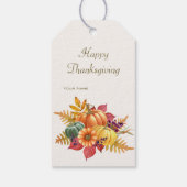 Thanksgiving Pompoenen Cadeaubijsluiter Cadeaulabel (Achterkant)