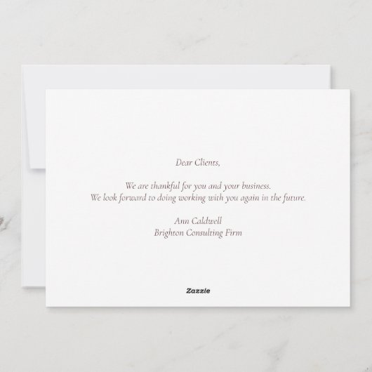  Thanksgiving Pompoenen Custom Company Feestdagenkaart (Achterkant)