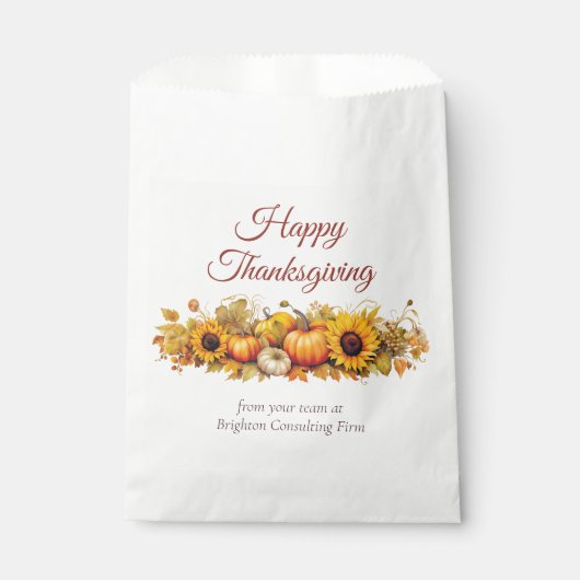 Thanksgiving Pompoenen Custom Company Party Bedankzakje (Voorkant)