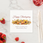  Thanksgiving Pompoenen Custom Company Party Servet (Insitu)