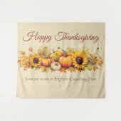  Thanksgiving Pompoenen Custom Party Wandkleed (Voorkant (horizontaal))