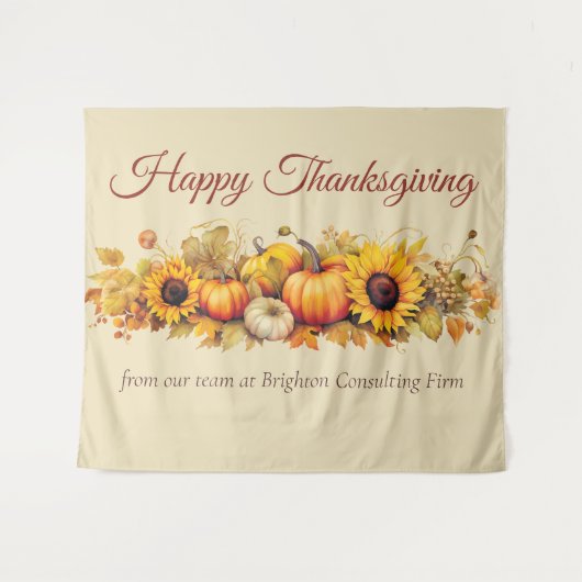  Thanksgiving Pompoenen Custom Party Wandkleed (Voorkant (horizontaal))