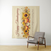  Thanksgiving Pompoenen Custom Party Wandkleed (In situ)