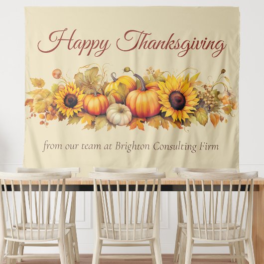  Thanksgiving Pompoenen Custom Party Wandkleed