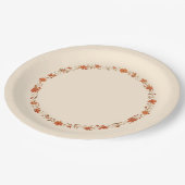 Thanksgiving pompoenen en bladeren papieren bordje (Gekanteld)