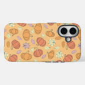 Thanksgiving pompoenen en bladeren patroon Case-Mate iPhone case (Achterkant (horizontaal))
