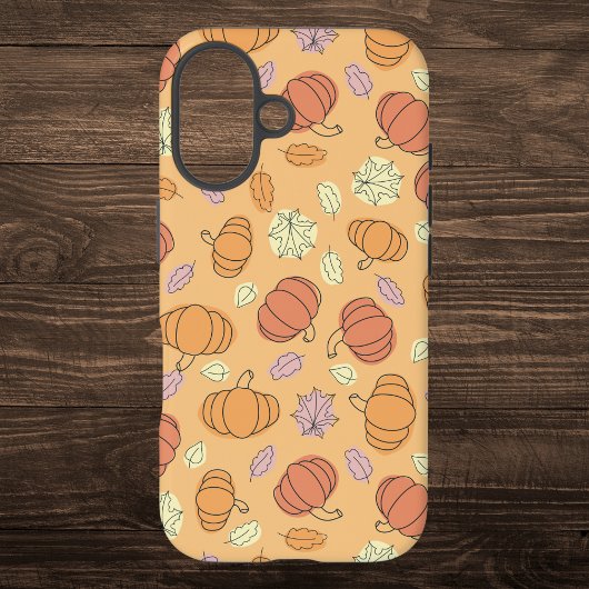 Thanksgiving pompoenen en bladeren patroon Case-Mate iPhone case