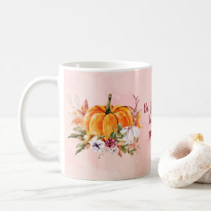 Thanksgiving pompoenen en bloemen koffie-Mok Koffiemok