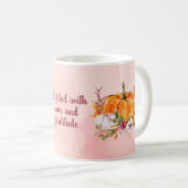 Thanksgiving pompoenen en bloemen koffie-Mok Koffiemok (Voorkant rechts)