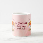 Thanksgiving pompoenen en bloemen koffie-Mok Koffiemok (Center)