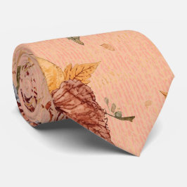 Thanksgiving,Pompoenen en Bloemen Patroon Necksjaa Stropdas