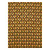 Thanksgiving pompoenen en kleppen op bruin tafelkleed (Voorkant)