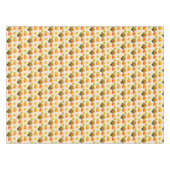 Thanksgiving pompoenen en kleppen op lichtbeige tafelkleed (Voorkant (Horizontaal))