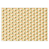 Thanksgiving pompoenen en kleppen op wit tafelkleed (Voorkant (Horizontaal))