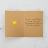 Thanksgiving Pompoenen en vogels Feestdagen Kaart (Binnen)