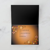 Thanksgiving pompoenen en vruchten feestdagen kaart (Binnen)