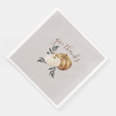 Thanksgiving Pompoenen Geef Bedankt Diner Servet (Hoek)